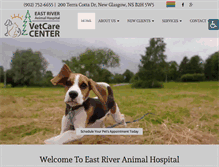 Tablet Screenshot of eastriveranimalhospital.com